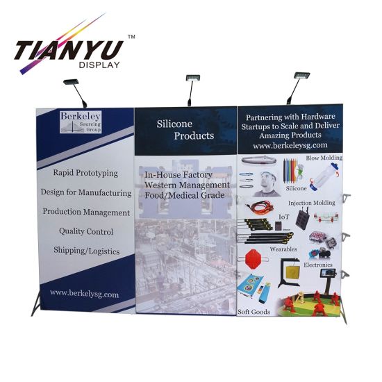 Folding DIY Pameran Booth PVC Backdrop Dinding Pop Magnetic up Tampilan Banner