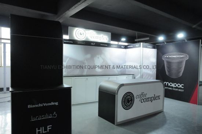 Quick Setup Aluminium 10x10 Portabel Tradeshow Tampilan Berdiri Pameran Trade Show Booth