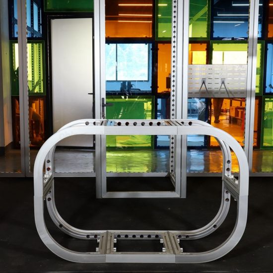 Pemasangan Sederhana Ringan Aluminium Extrusion Trade Show Booth Digunakan untuk Stand Pameran