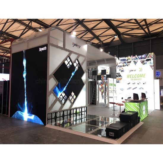 Big Iklan Trade Show Pameran Booth P2.81 ​​LED Panel / Screen / Video Wall
