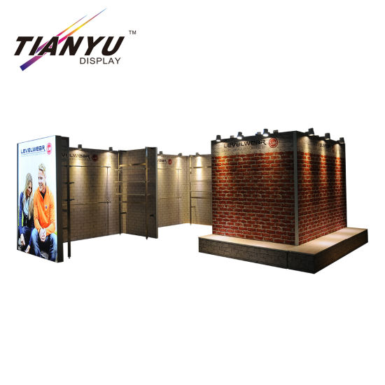 2019 New Super 10x10 Exhibition Booth Ketegangan Fabric Trade Show Folding Booth
