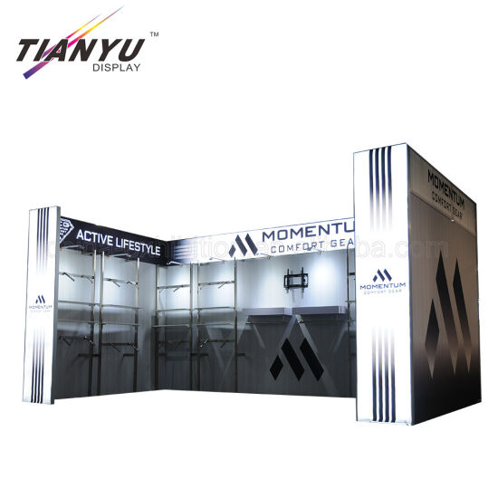 10X20FT Pemasok Cina Desain Pameran Dagang Booth Pameran Aluminium Murah