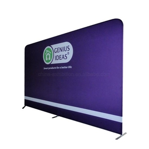 Lurus Backdrop Backlit Trade Show Ketegangan Fabric Tabung Tampilan Dinding