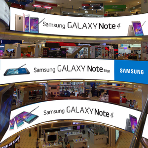 Tradeshow Tampilan Standing Iklan Tekstil lightbox, tinggi terang Frameless Slim LED besar Fabric Light Box