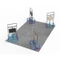 Merakit 6X6 M Merakit Pameran Dagang Display Booth Pameran Portabel Modular Sederhana Menawarkan Desain 3D