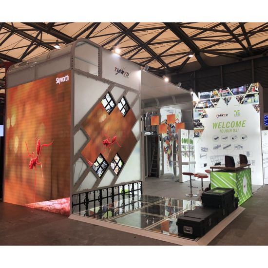 Big Iklan Trade Show Pameran Booth P2.81 ​​LED Panel / Screen / Video Wall