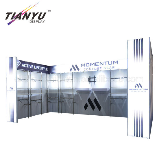 10X20FT Pemasok Cina Desain Pameran Dagang Booth Pameran Aluminium Murah